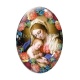 Cabochon Verre Ovale - vierge