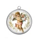 Pendentif Cabochon Argent - ange