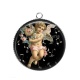 Pendentif Cabochon Argent - ange