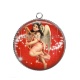 Pendentif Cabochon Argent - ange