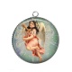 Pendentif Cabochon Argent - ange