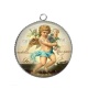 Pendentif Cabochon Argent - ange