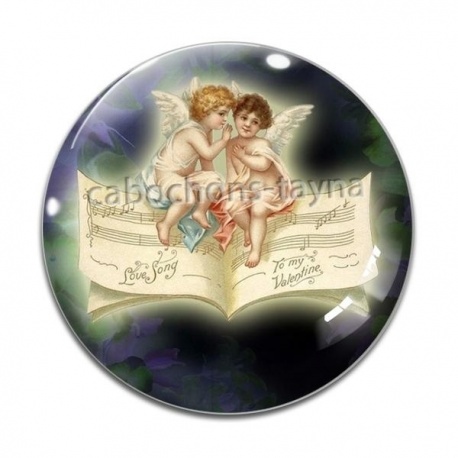 Cabochon Verre - ange