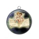 Pendentif Cabochon Argent - ange