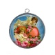 Pendentif Cabochon Argent - ange