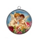 Pendentif Cabochon Argent - ange