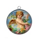 Pendentif Cabochon Argent - ange