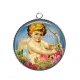 Pendentif Cabochon Argent - ange