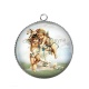 Pendentif Cabochon Argent - ange