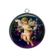 Pendentif Cabochon Argent - ange