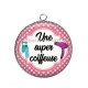 Pendentif Cabochon Argent - super coiffeuse