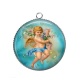 Pendentif Cabochon Argent - ange