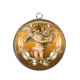 Pendentif Cabochon Argent - ange