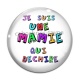 Cabochon Verre - je suis une mamie qui déchire