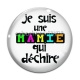 Cabochon Verre - je suis une mamie qui déchire