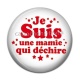 Cabochon Résine - je suis une mamie qui déchire