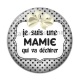 Cabochon Résine - je suis une mamie qui déchire