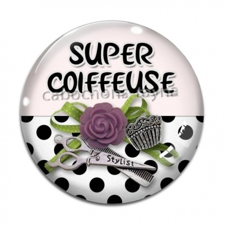 Cabochon Verre - super coiffeuse