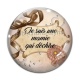 Cabochon Verre - je suis une mamie qui déchire