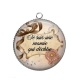Pendentif Cabochon Argent - je suis une mamie qui déchire