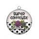 Pendentif Cabochon Argent - super coiffeuse