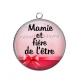 Pendentif Cabochon Argent - mamie et fière de l'être
