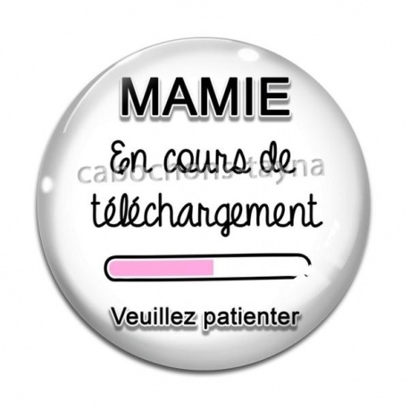 Cabochon Verre - mamie en cours de téléchargement veuillez patienter