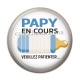 Cabochon Résine - papy en cours