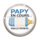 Cabochon Verre - papy en cours