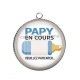 Pendentif Cabochon Argent - papy en cours