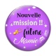 Cabochon Verre - nouvelle mission future mamie