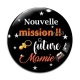Cabochon Verre - nouvelle mission future mamie