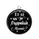 Pendentif Cabochon Argent - et si je t'appelais mamie