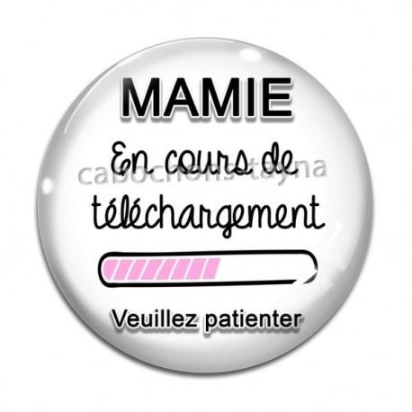 Cabochon Verre - mamie en cours de téléchargement veuillez patienter