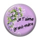 Cabochon Résine - je t'aime grand mère