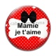 Cabochon Verre - je t'aime mamie