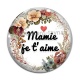 Cabochon Verre - je t'aime mamie