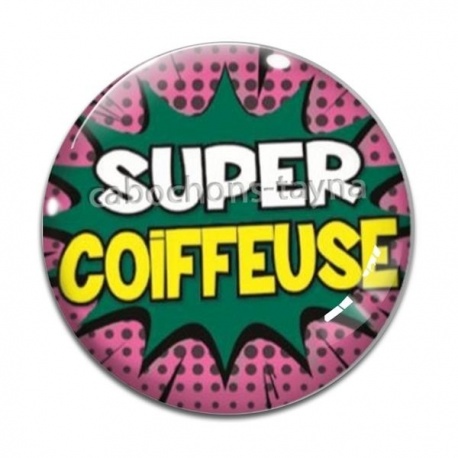 Cabochon Verre - super coiffeuse