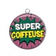 Pendentif Cabochon Argent - super coiffeuse