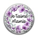 Cabochon Résine - je t'aime mamie