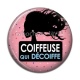 Cabochon Résine - coiffeuse qui décoiffe