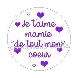 je t'aime mamie de tout mon coeur