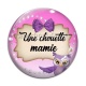 Cabochon Verre - une chouette mamie