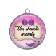 Pendentif Cabochon Argent - une chouette mamie