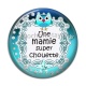Cabochon Résine - une mamie super chouette