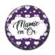 Cabochon Résine - mamie en or