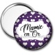 Miroir de poche - mamie en or