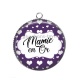 Pendentif Cabochon Argent - mamie en or