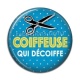 Cabochon Résine - coiffeuse qui décoiffe
