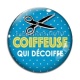 Cabochon Verre - coiffeuse qui décoiffe